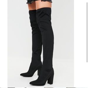 Black over the knee boots